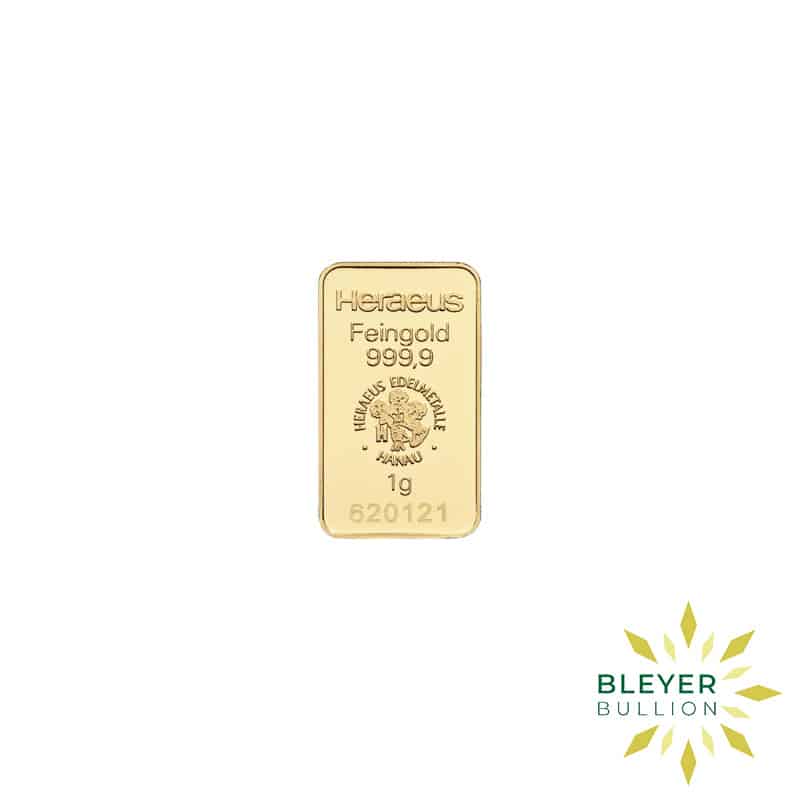1g Gold Heraeus Minted Bar