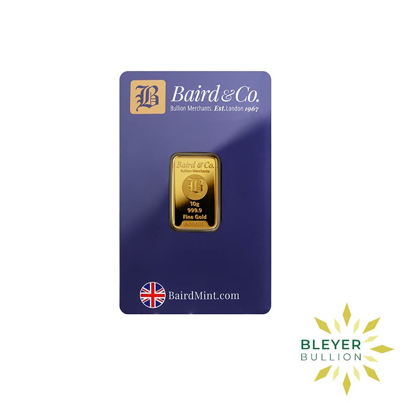 10g Gold Baird & Co Minted Bar