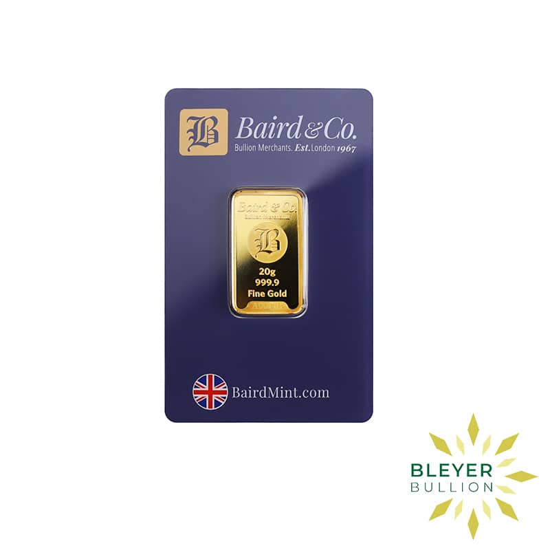 20g Gold Baird & Co Minted Bar