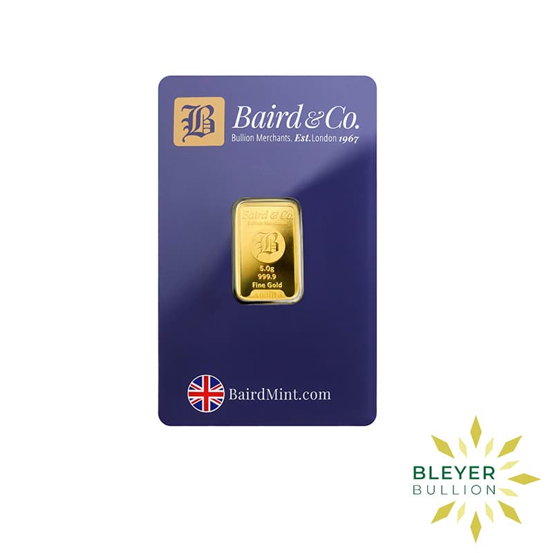 5g Gold Baird & Co Minted Bar