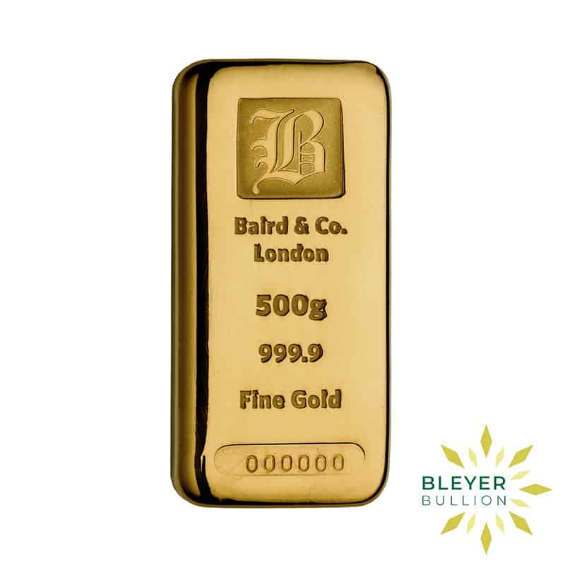 500g Gold Baird & Co Cast Bar