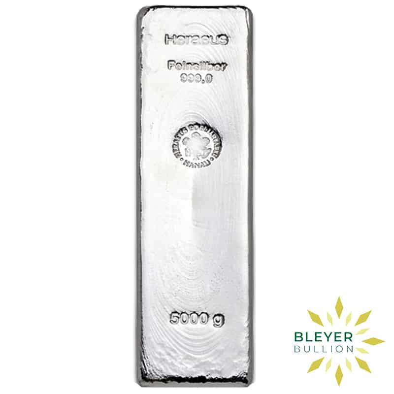 5kg Silver Heraeus Cast Bar (Margin Scheme)