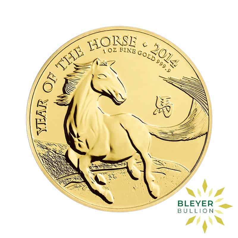 1oz Gold UK Lunar Horse Coin, 2014