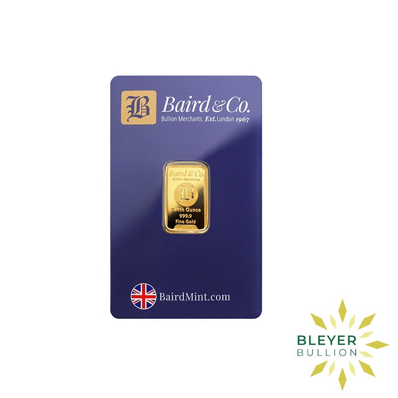 1/10oz Gold Baird & Co Minted Bar