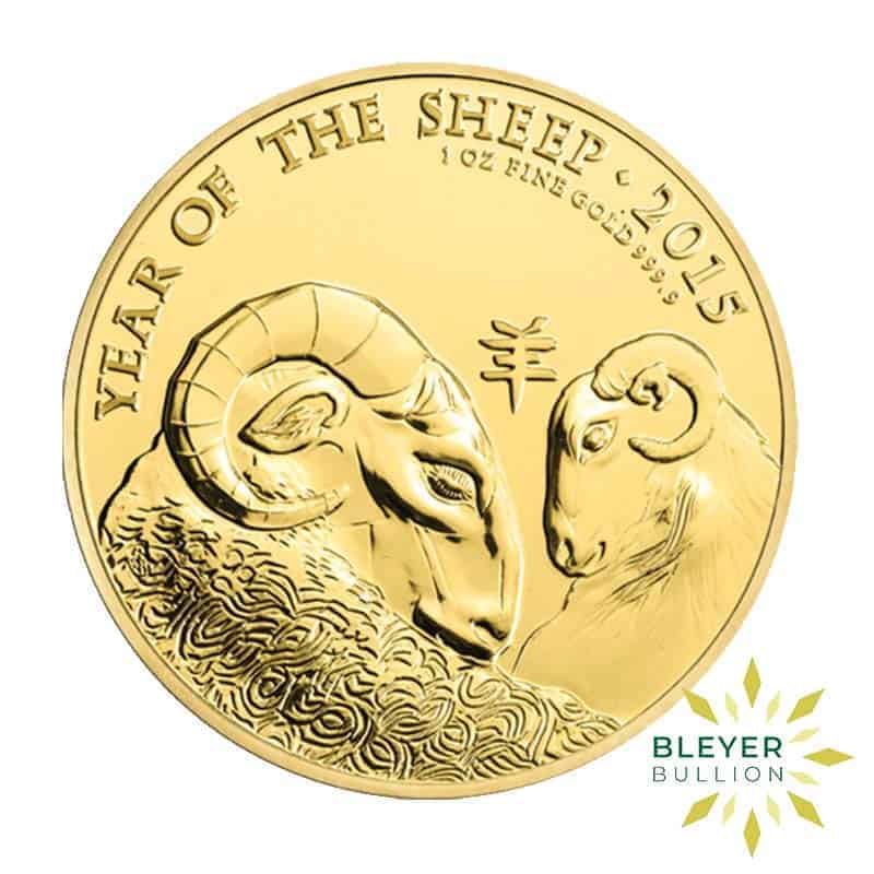 1oz Gold UK Lunar Sheep Coin, 2015 (Pre-Owned)