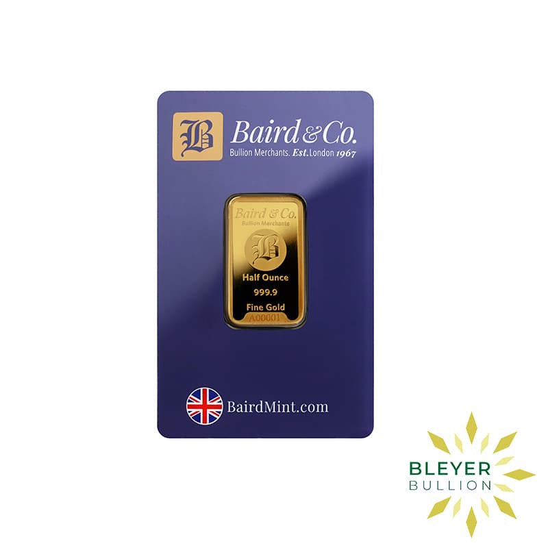 1/2oz Gold Baird & Co Minted Bar