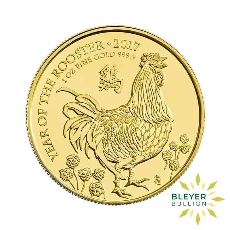 1oz Gold UK Lunar Rooster Coin, 2017 (Pre-owned)