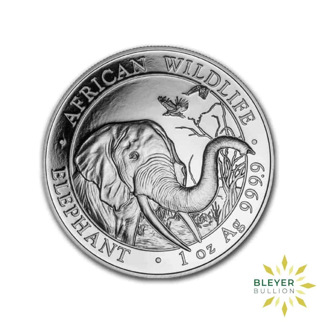 1oz Silver Somalia Elephant Coin, 2018 (Margin Scheme)