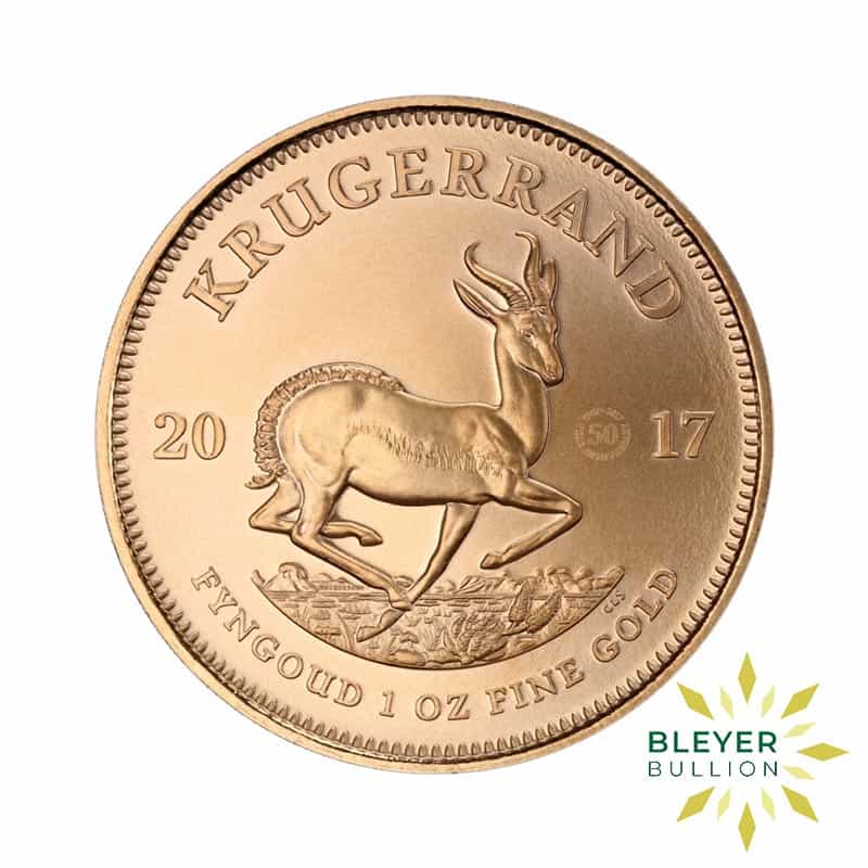 1oz Gold South African 50th Anniversary Krugerrand Coin, 2017