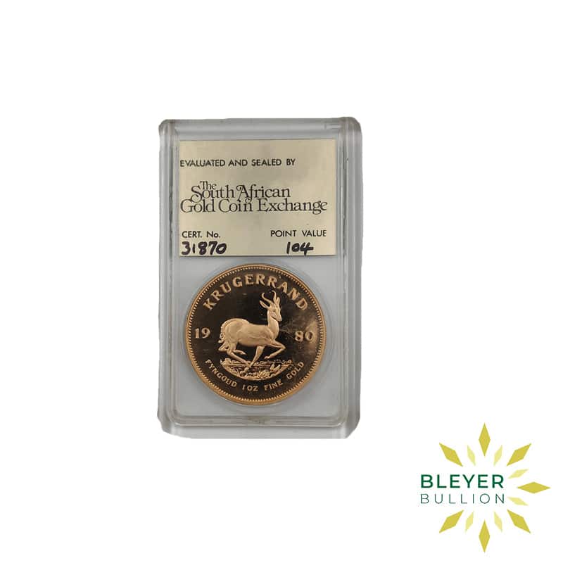 1oz Gold South African Proof Krugerrand Coin (Pre-owned)