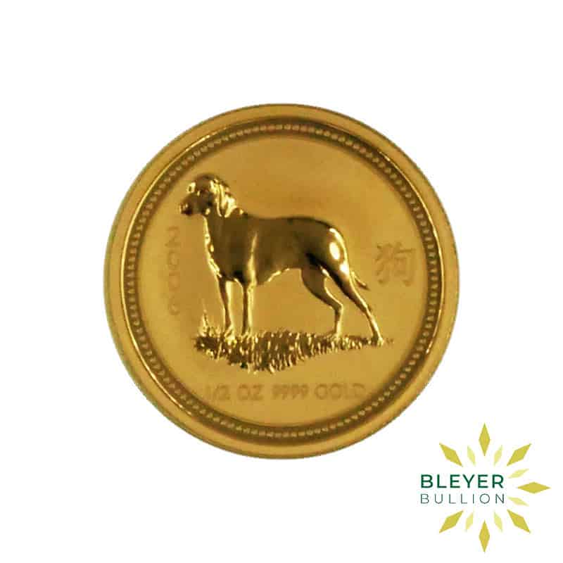 1/2oz Gold Australian Lunar Dog Coin, 2006