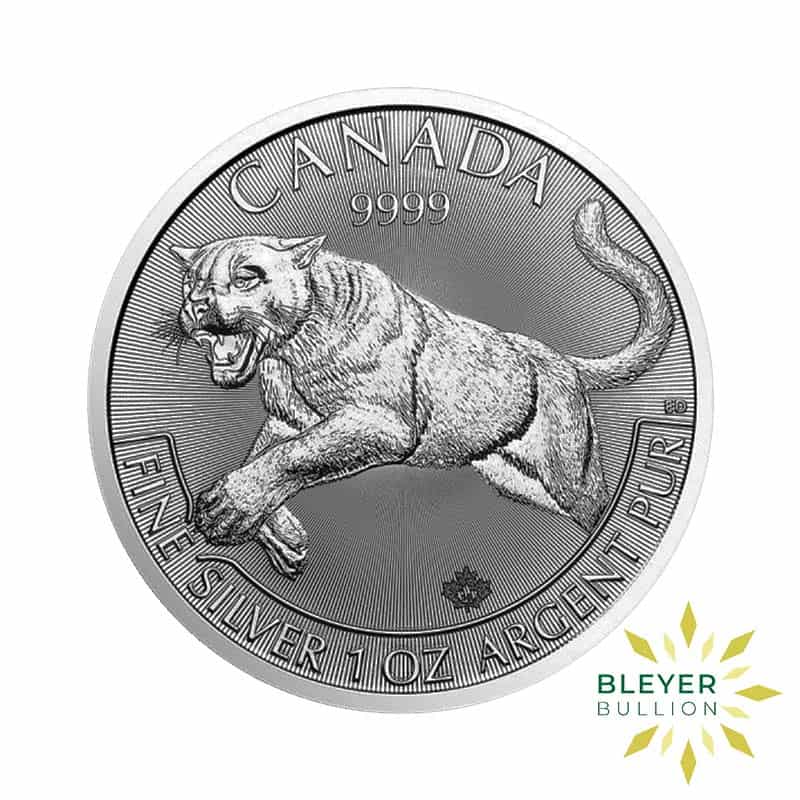 1oz Silver Canadian Cougar Coin, 2016