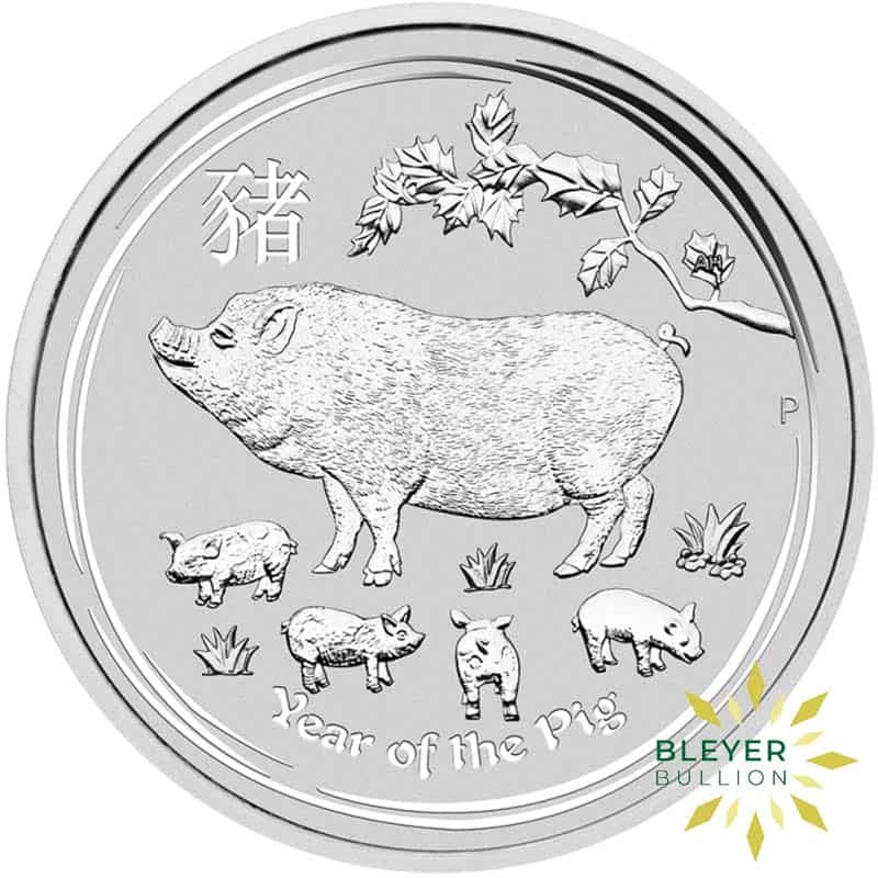 1kg Silver Australian Lunar Pig Coin, 2019