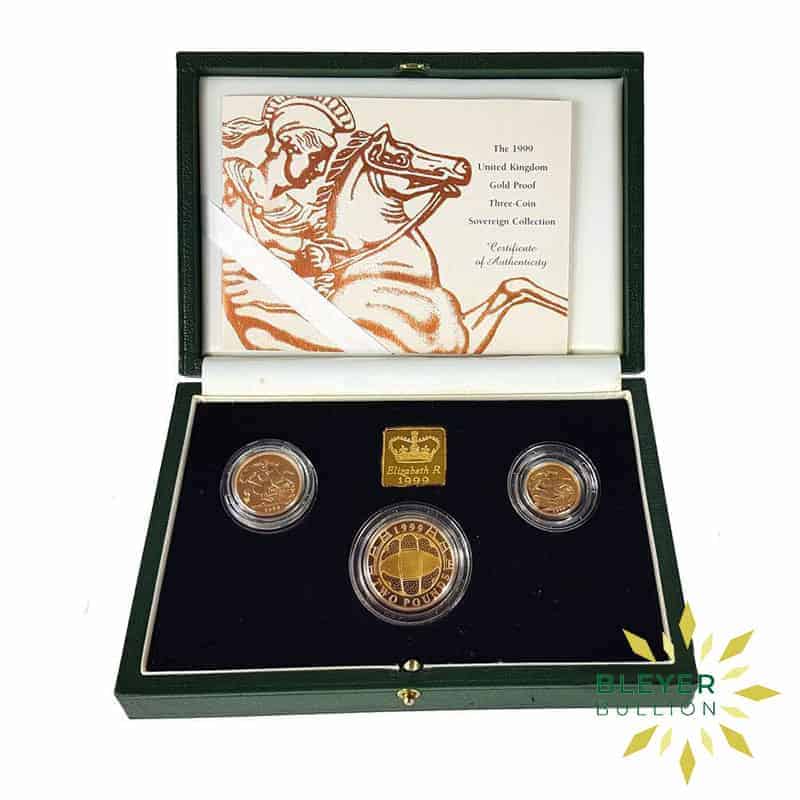 Proof UK Gold Sovereign - Three Coin Collection, 1999