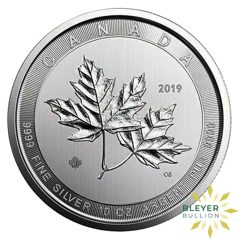 10oz Silver Canadian Maple Leaf Coin, 2019