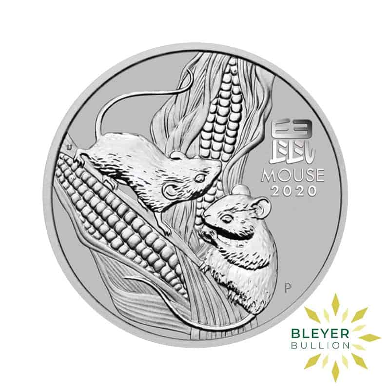 1oz Silver Australian Lunar Mouse Coin, 2020