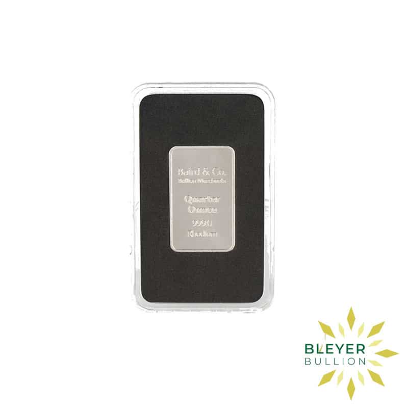 1/4oz Rhodium Baird & Co Minted Bar