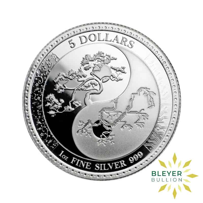 1oz Silver Tokelau Equilibrium Coin, 2018 (Margin Scheme)