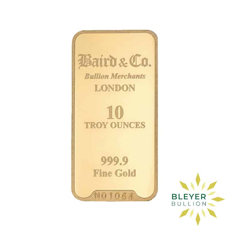 10oz Gold Baird & Co Minted Bar