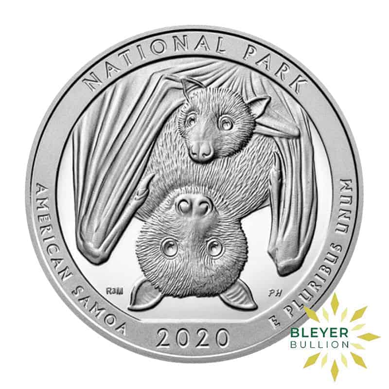 5oz Silver American National Park Of America Samoa Quarter, 2020