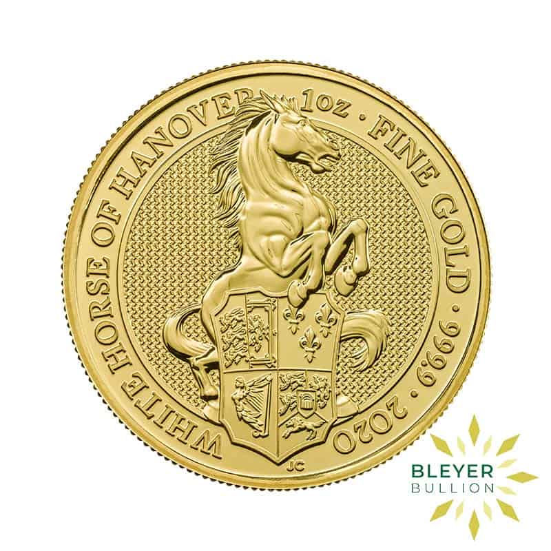 1oz Gold Queen's Beasts White Horse of Hanover Coin, 2020 (Pre-owned)