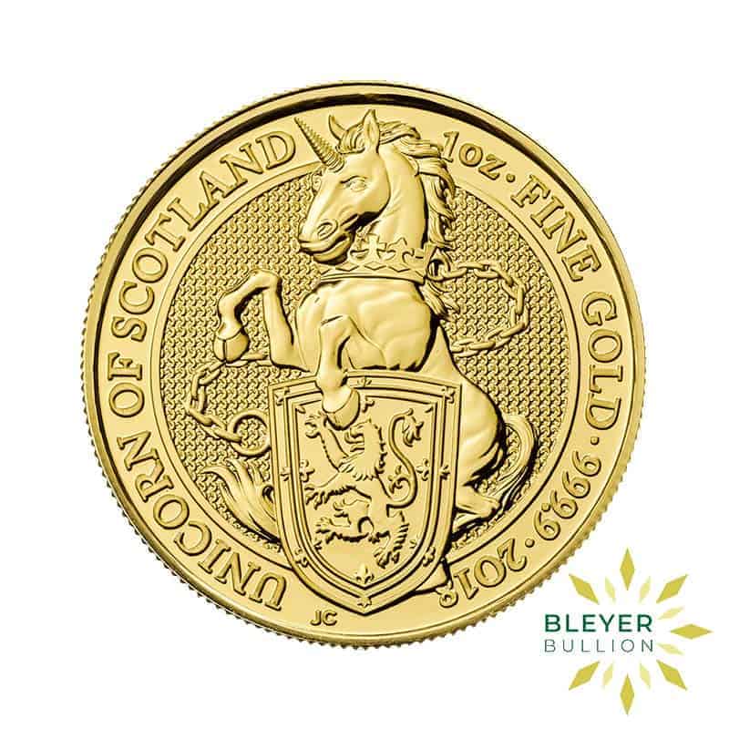 1oz Gold Queen's Beasts Unicorn, 2018 (Pre-owned)