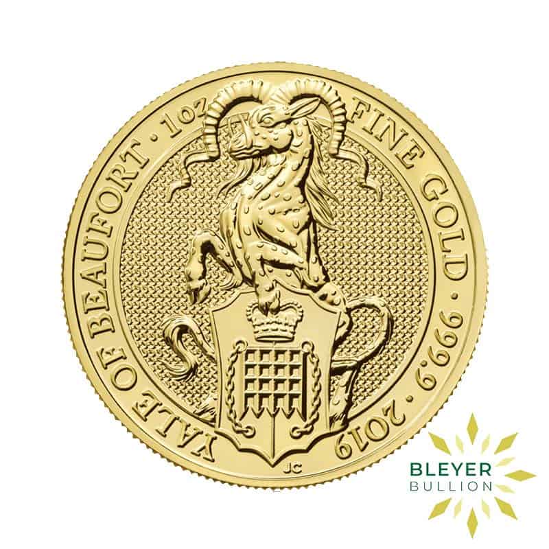 1oz Gold Queen's Beasts Yale of Beaufort Coin, 2019 (Pre-owned)