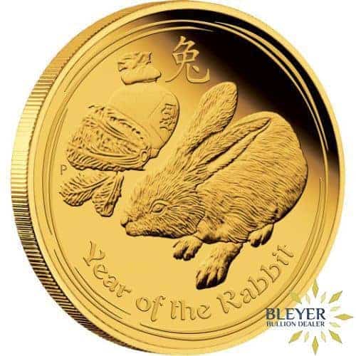 2oz Gold Australian Lunar Rabbit Coin, 2011