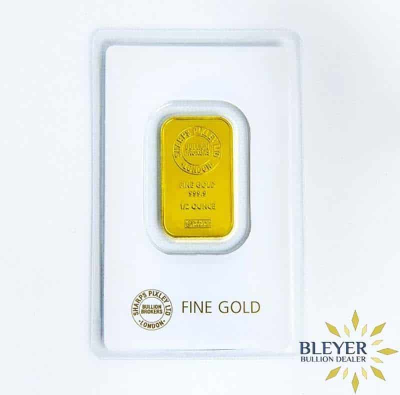 1/2oz Sharps Pixley Minted Gold Bar