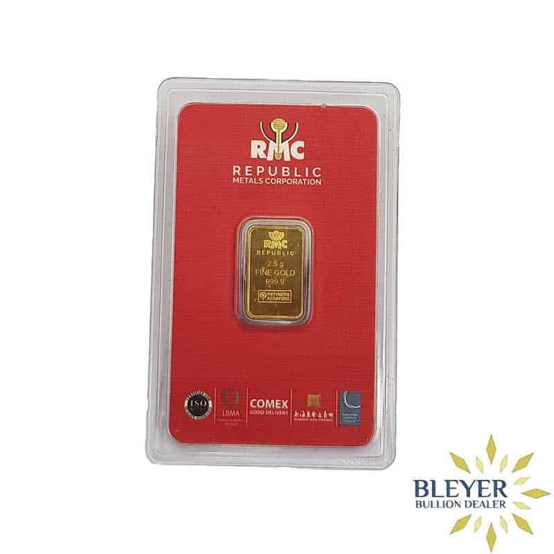 2.5g RMC Republic Minted Gold Bar