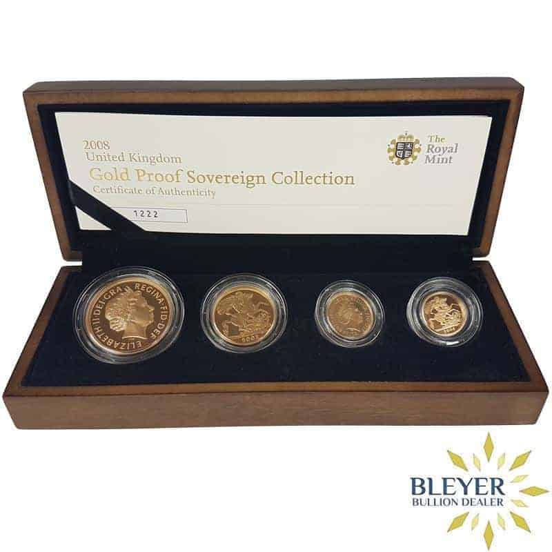 Best Value UK 2008 Gold Proof Sovereign 4 Coin Set