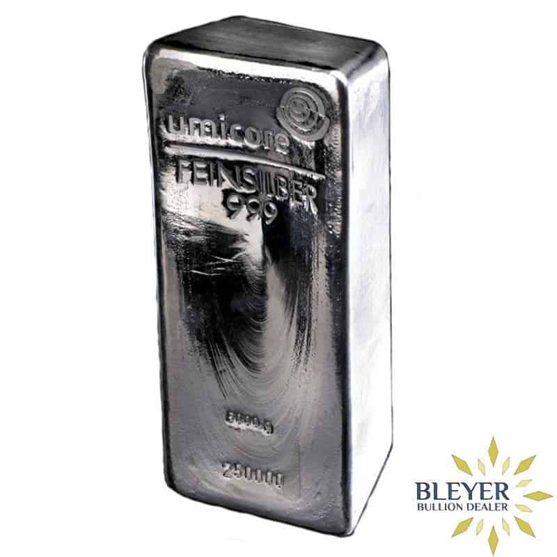 5kg Metalor Cast Silver Bar for storage