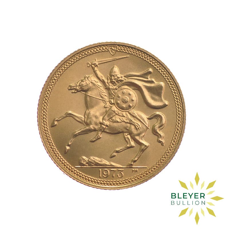 Isle Of Man Gold Half Sovereign, 1973 (Pre-Owned)