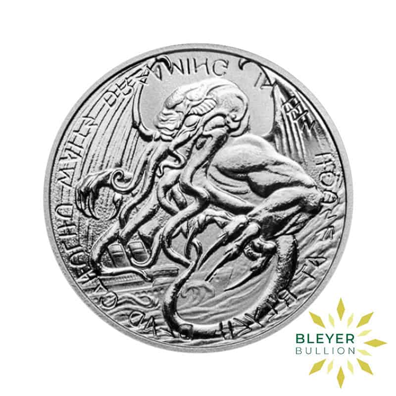 1oz Silver Tokelau The Great Old One Cthulhu Coin, 2021 (Margin Scheme)