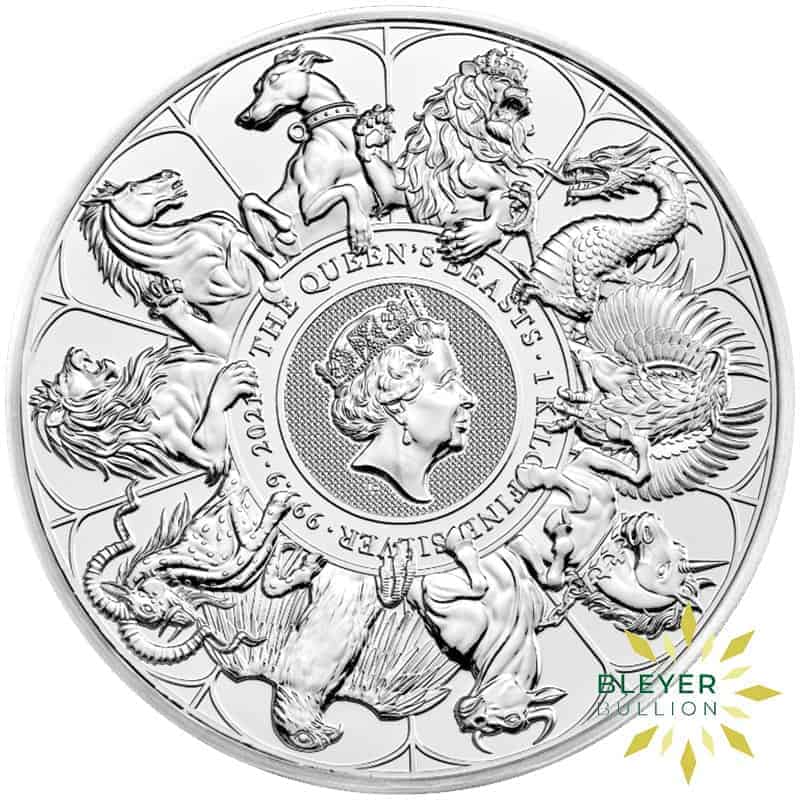 1kg Silver UK Queen's Beast Completer Coin, 2021