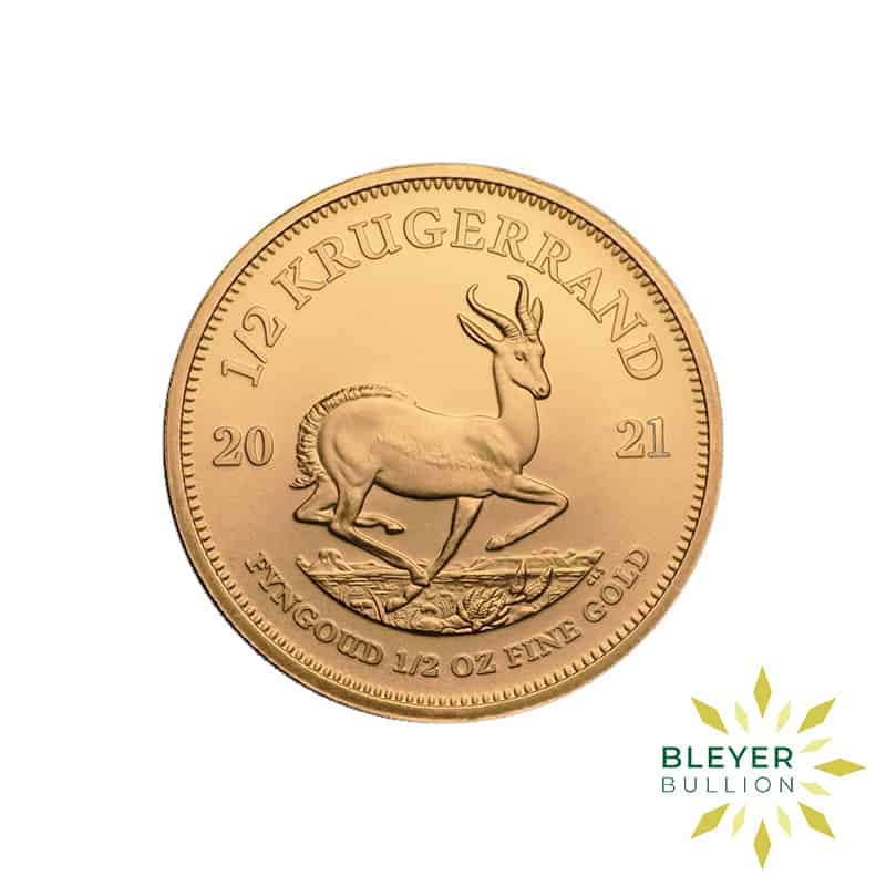 1/2oz Gold South African Krugerrand Coin, 2021