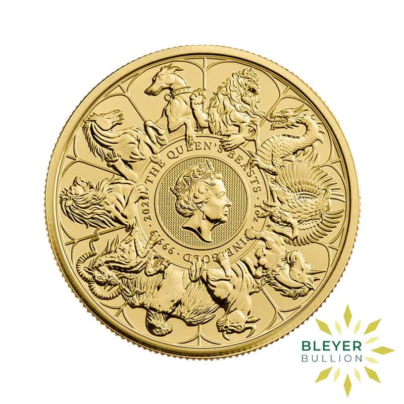 1oz Gold Queen's Beasts Completer Coin, 2021 (Pre-Owned)