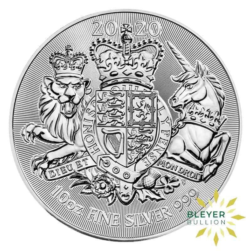 10oz Silver Royal Arms Coin, 2020 (Margin Scheme)