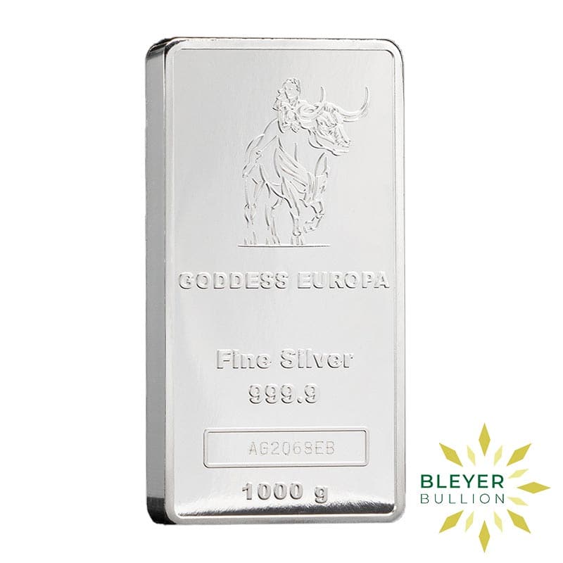 1kg Silver Goddess Europa Coin Bar, 2021