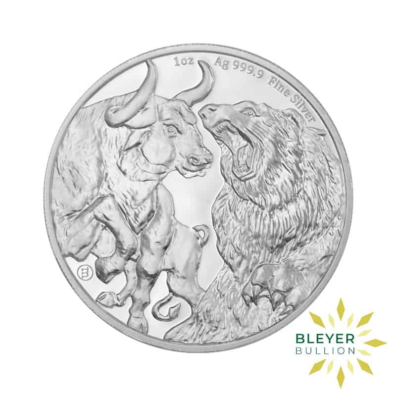 1oz Silver Tokelau Bull and Bear Coin, Mixed Years (Margin Scheme)