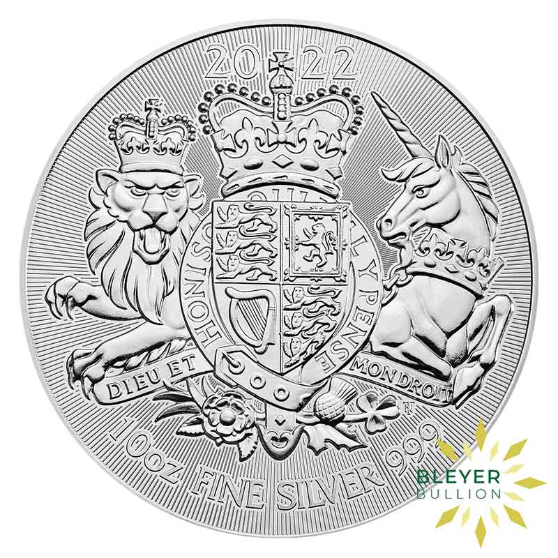 10oz Silver Royal Arms Coin, 2020 (Margin Scheme)
