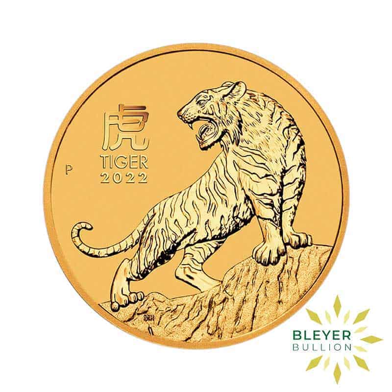 1oz Gold Australian Lunar Tiger Coin, 2022 (Pre-Owned)