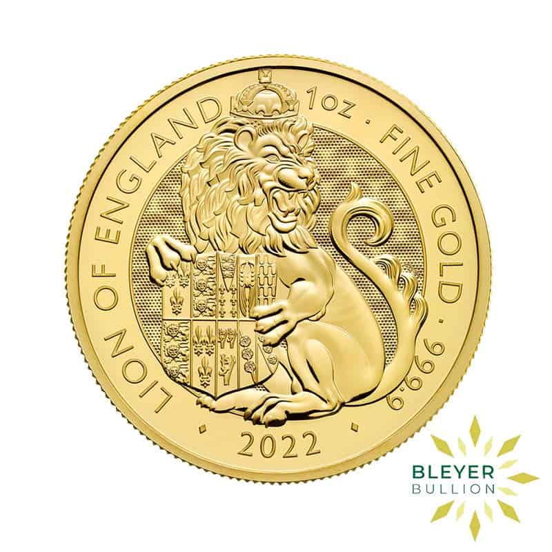 1oz Gold Tudor Beasts Lion of England Coin, 2022 (Pre-Owned)
