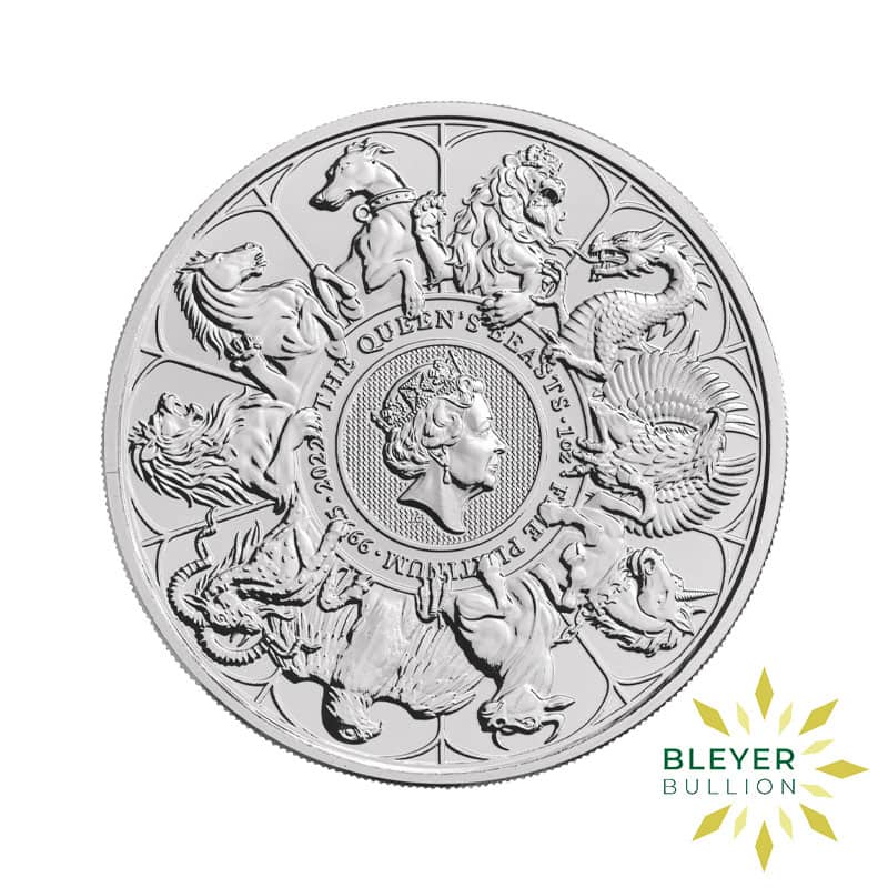 1oz Platinum UK Queen's Beasts Completer, 2022 (Pre-Owned)