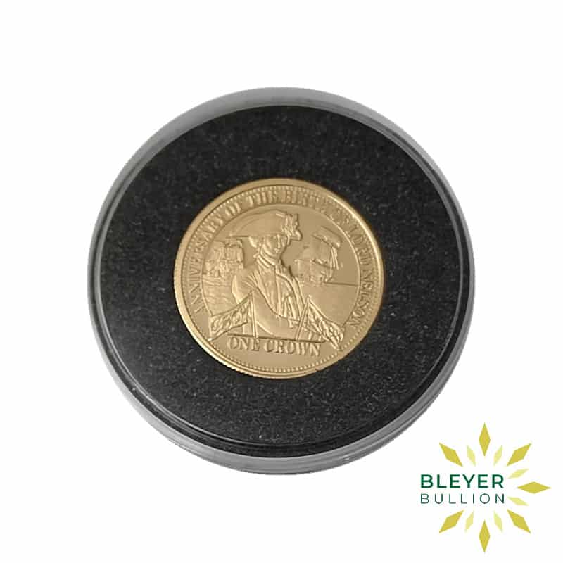 Proof Gold Piedfort One Crown 250th Anniversary of the Birth of Admiral Lord Nelson, 2008 (Pre-Owned)