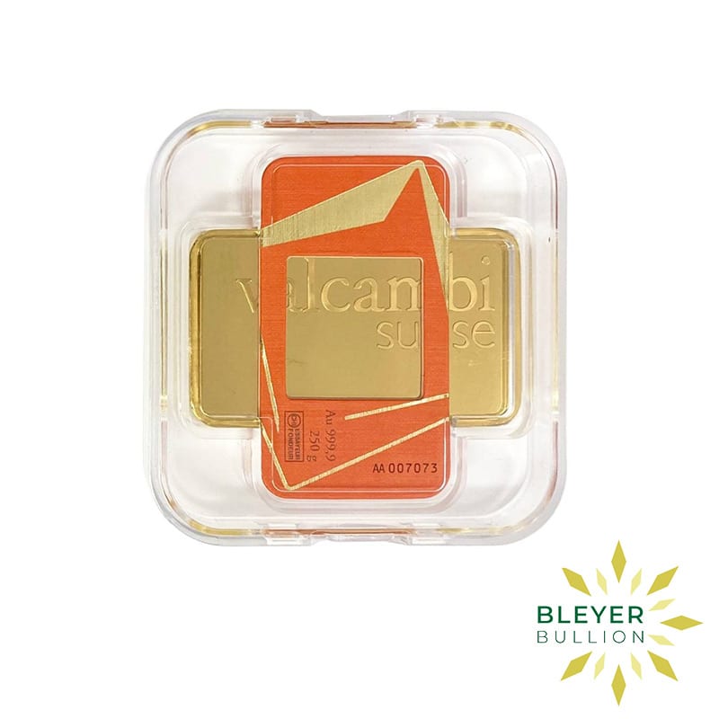 250g Gold Valcambi Minted Bar (Pre-owned)