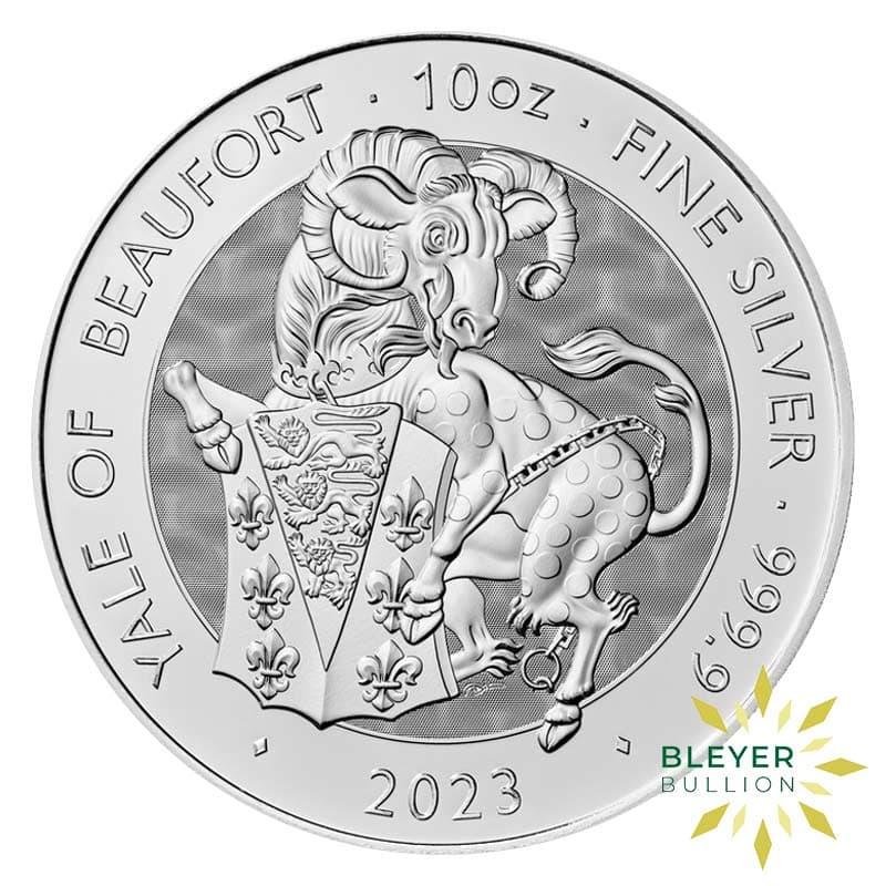 10oz Silver Tudor Beasts Yale of Beaufort Coin, 2023