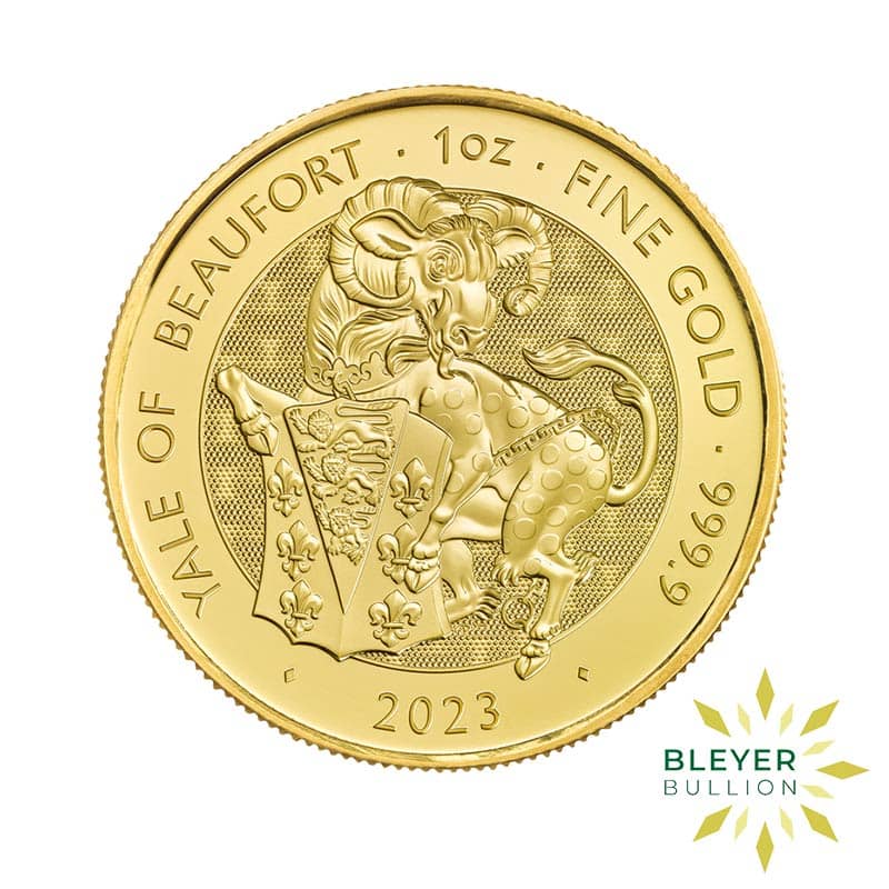 1oz Gold Tudor Beasts Yale of Beaufort Coin, 2023