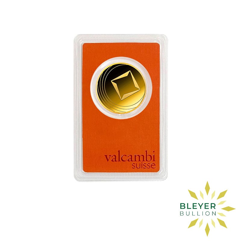1oz Gold Valcambi Round Bar