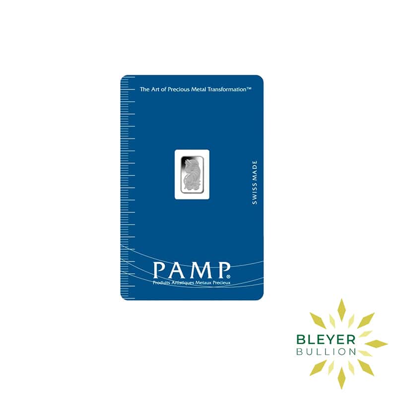 2.5g Palladium PAMP Lady Fortuna Minted Bar (Pre-owned)